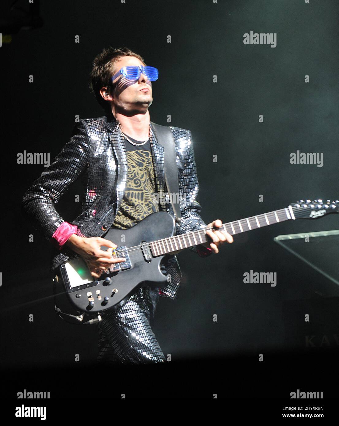 Matthew Bellamy, de Muse, se produit au Austin City Limits Music Festival qui a lieu à Zilker Park à Austin, au Texas, aux États-Unis. Banque D'Images