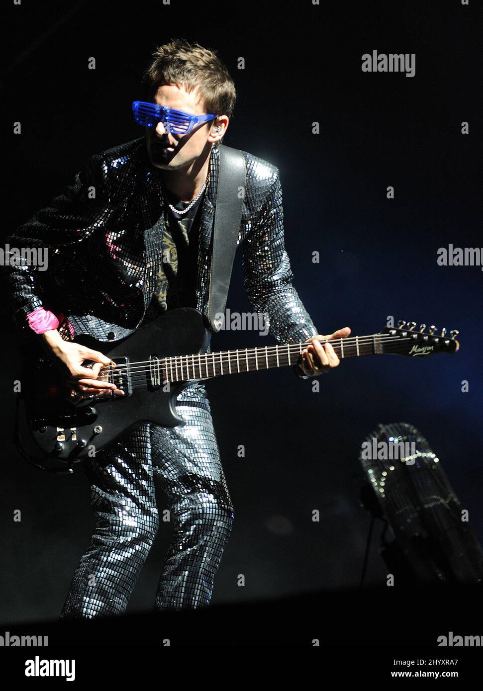 Matthew Bellamy, de Muse, se produit au Austin City Limits Music Festival qui a lieu à Zilker Park à Austin, au Texas, aux États-Unis. Banque D'Images