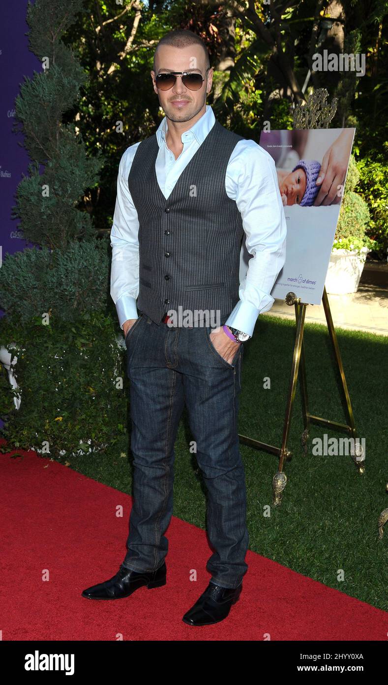 Joey Lawrence assiste à la fondation March of Dimes et Samantha Harris à l'occasion du déjeuner annuel de la Fête des bébés 5th à l'hôtel four Seasons de Los Angeles, Californie. Banque D'Images