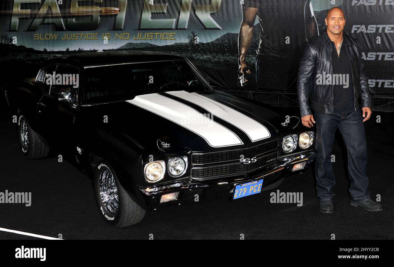 Dwayne Johnson à la première « plus rapide », qui s'est tenue au théâtre chinois de Grauman, à Los Angeles. Banque D'Images