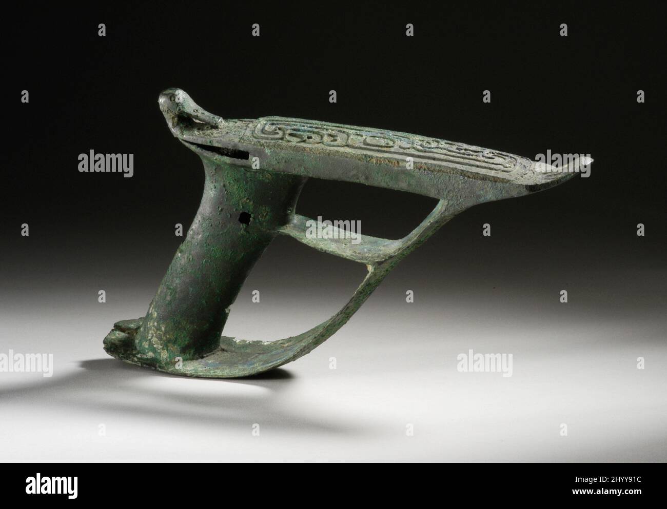 Manipuler avec des spirales. Chine, dynastie Zhou de l'est, 770-221 av. J.-C. Outils et équipement. Bronze moulé Banque D'Images