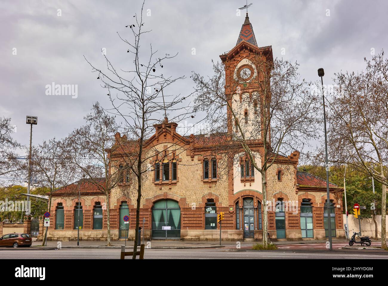 La gare de Magoria. Barcelone, Catalogne, Espagne. Banque D'Images