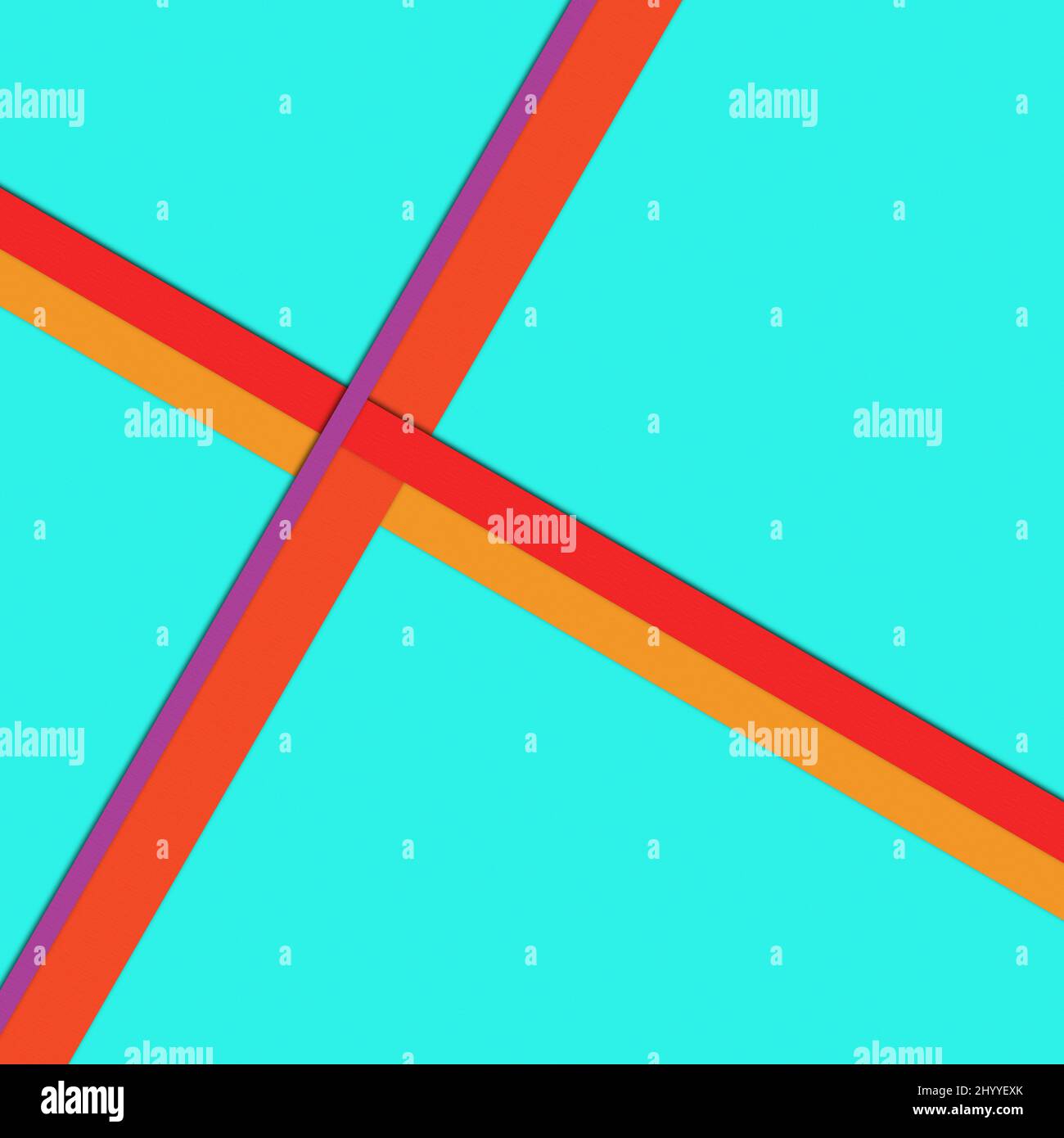 Illustration arrière-plan abstrait fond d'écran avec des lignes de croix orange sur un fond blanc bleu Banque D'Images
