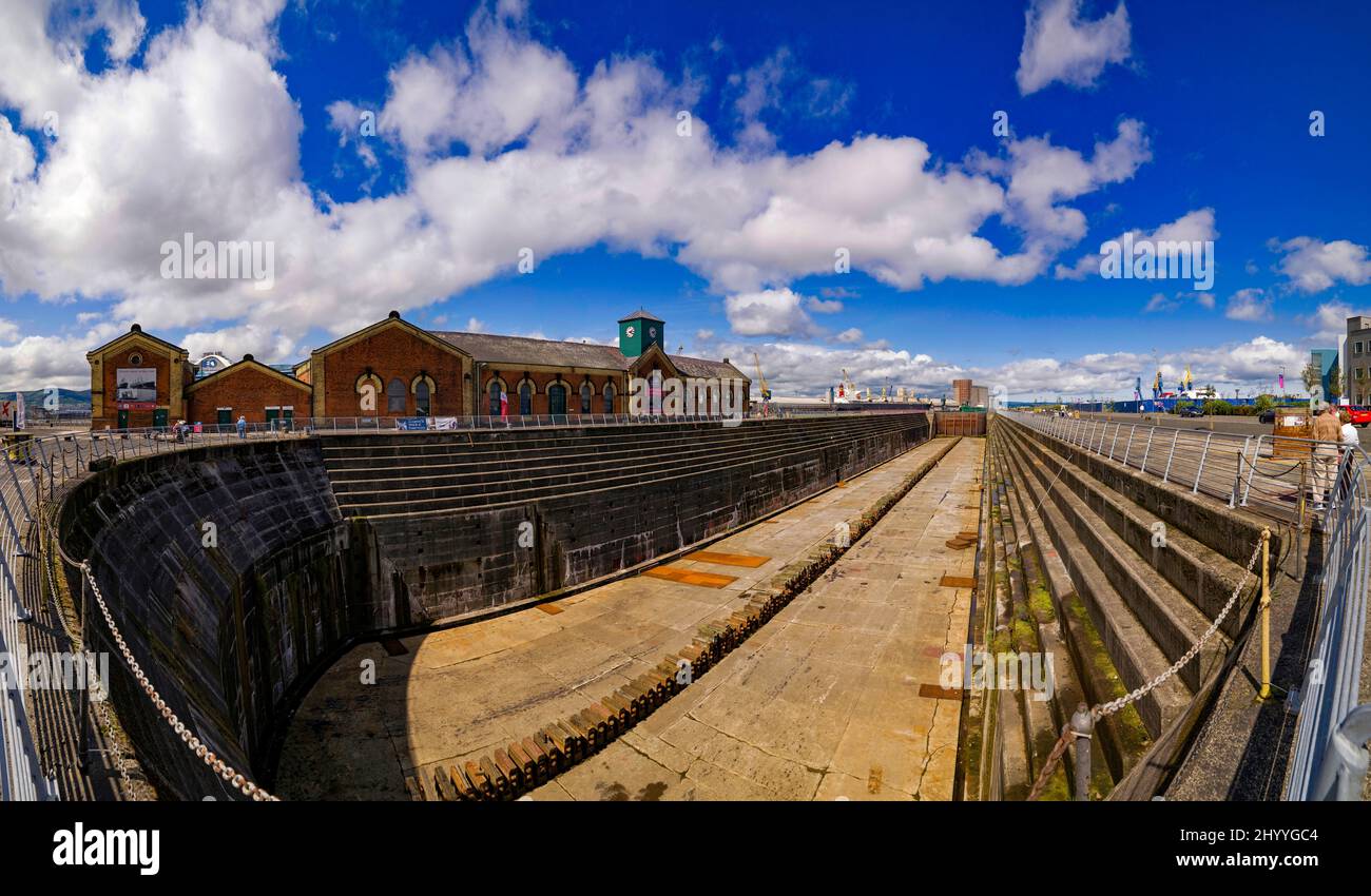 Thompson Dry Dock, Belfast, Comté d'Antrim, Irlande du Nord Banque D'Images
