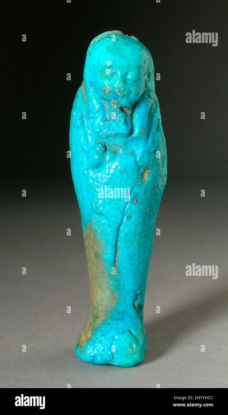 Shabti. Égypte, dynastie 19th - 31st (1569 - 333 BCE). Sculpture. La foi Banque D'Images