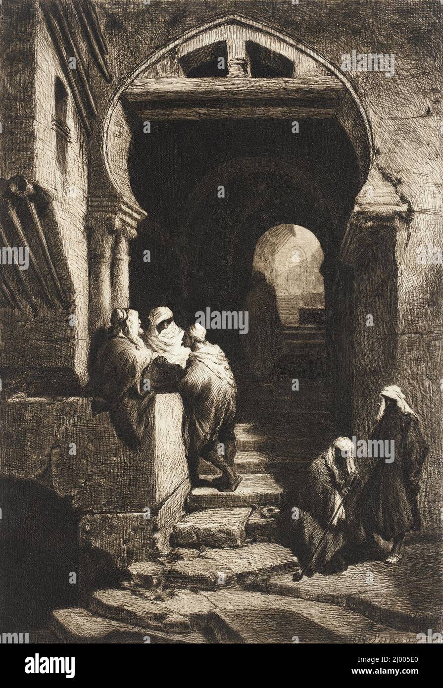 Maroc. Stephen James Ferris (États-Unis, 1835-1915). États-Unis, 1879. Tirages ; gravures. Gravure Banque D'Images