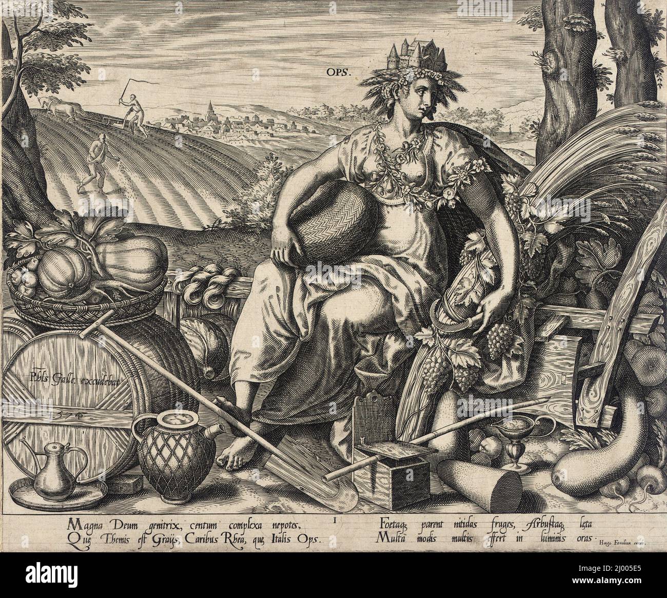 Opérations Philips Galle (pays-Bas, Haarlem, 1537-1612). Hollande, 1574. Gravures; gravures. Gravure Banque D'Images