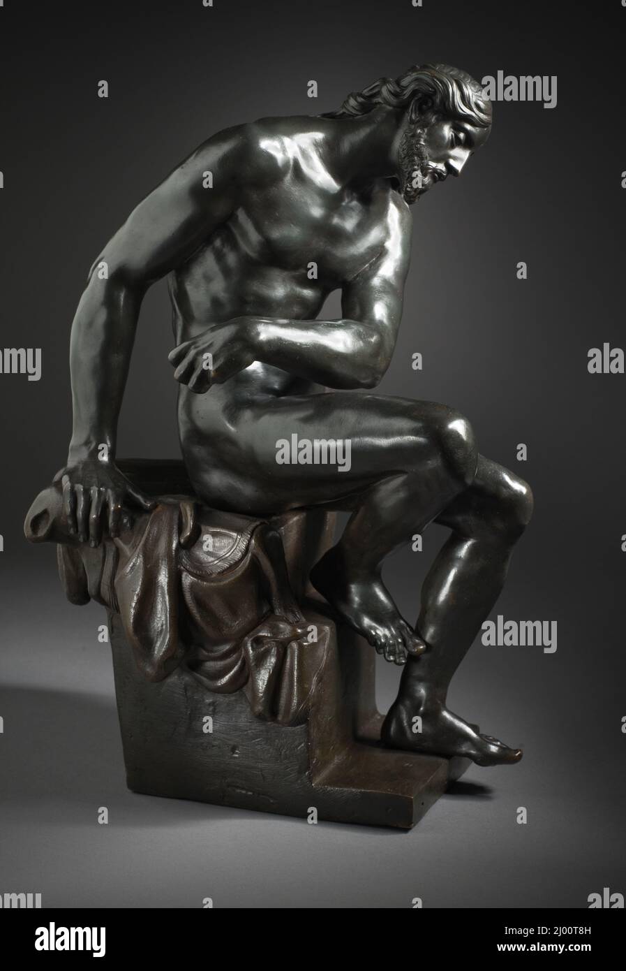 Le Christ s'est moqué. Italie ou Flandre, vers 1600-1625. Sculpture. Bronze Banque D'Images