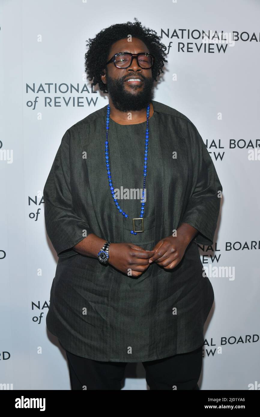 Questlove participe au gala annuel de remise des prix du Conseil national de révision à Cipriani 42nd Street le 15 mars 2022 à New York. Banque D'Images