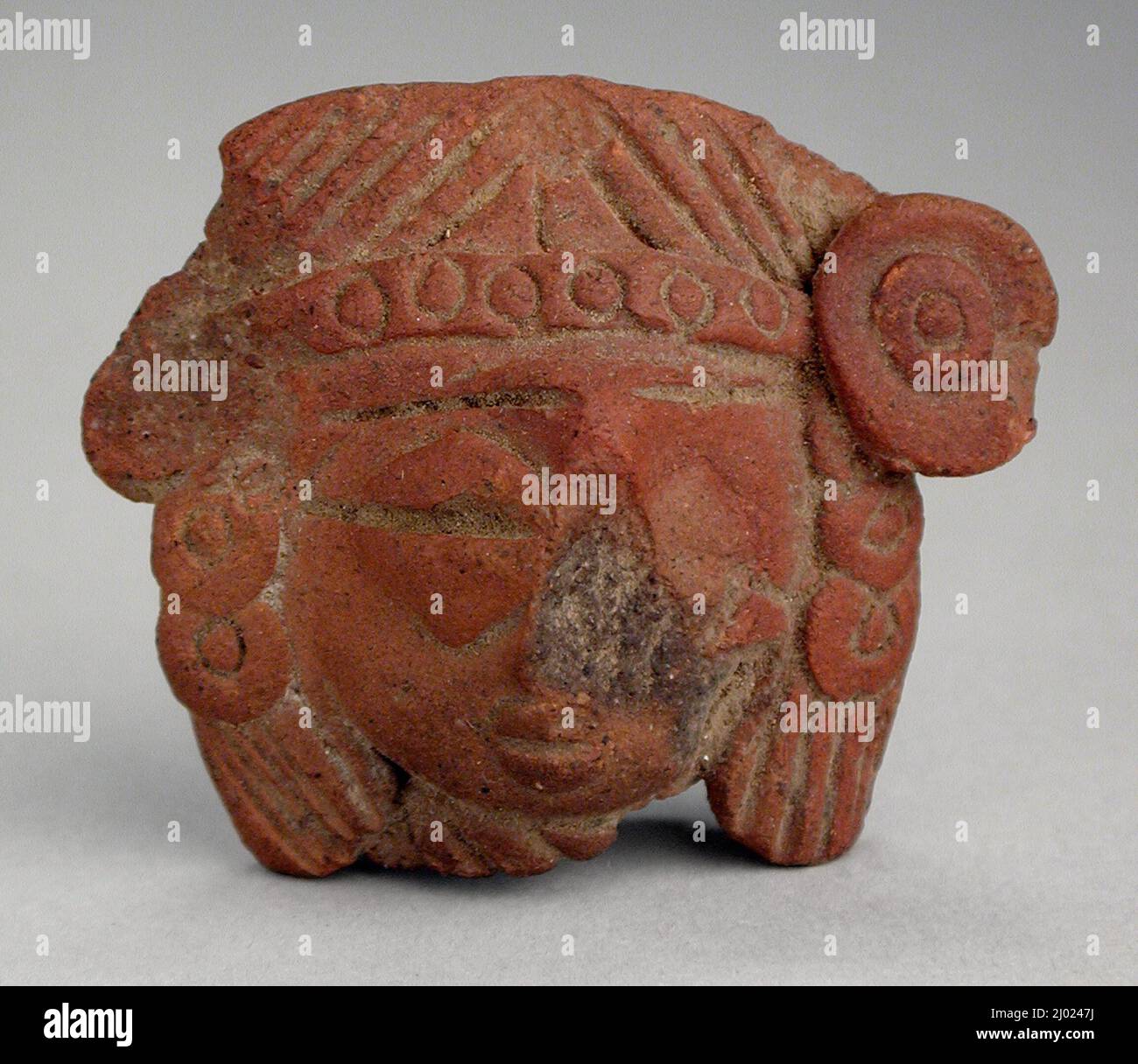 Chef d'une Déesse. Afghanistan, 1st siècle avant J.-C.. Sculpture. Terre cuite Banque D'Images