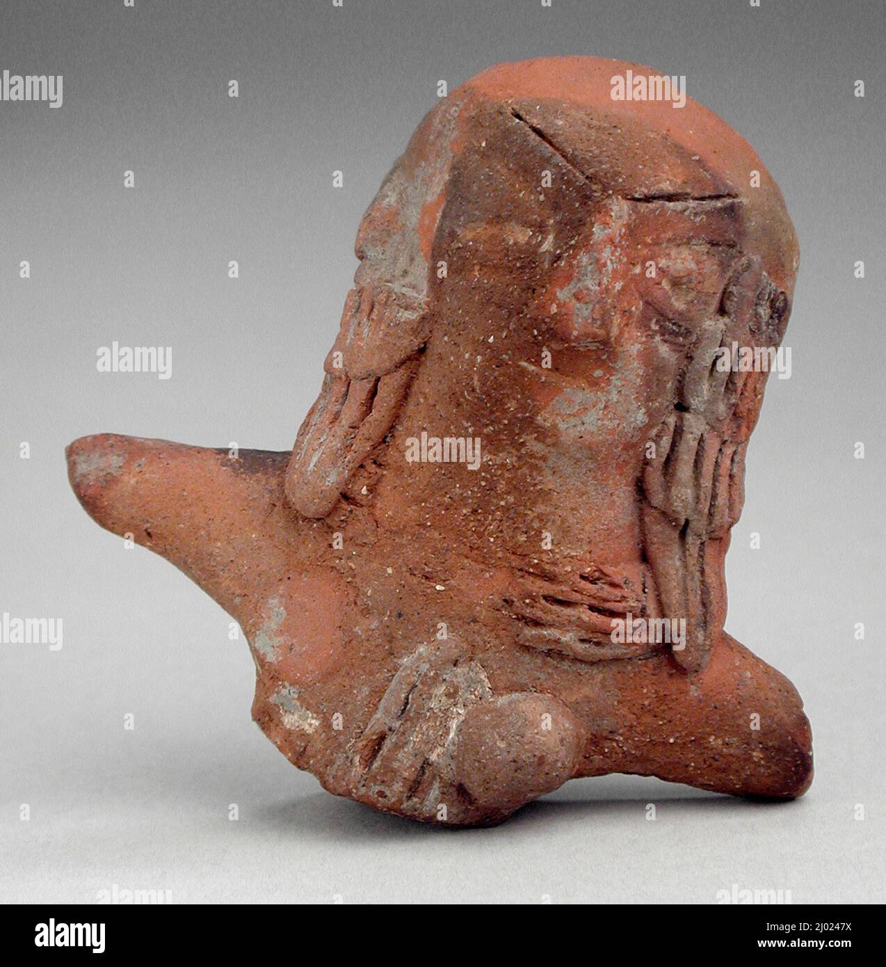 Buste d'une Déesse. Afghanistan, 1st siècle avant J.-C.. Sculpture. Terre cuite Banque D'Images
