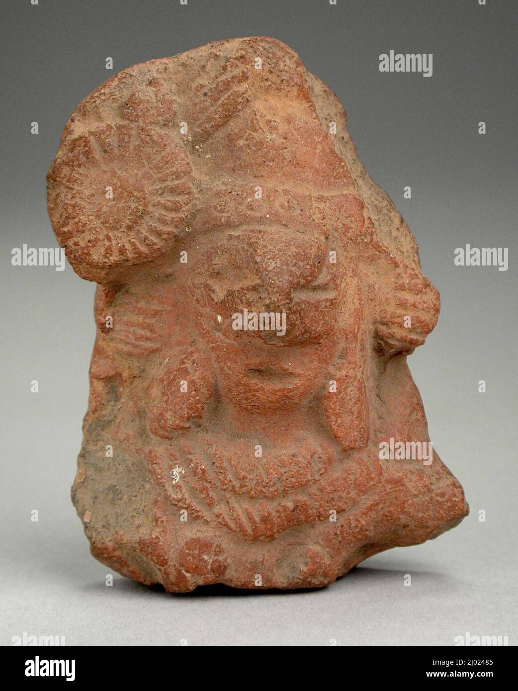 Buste d'une Déesse. Afghanistan, 1st siècle avant J.-C.. Sculpture. Terre cuite Banque D'Images