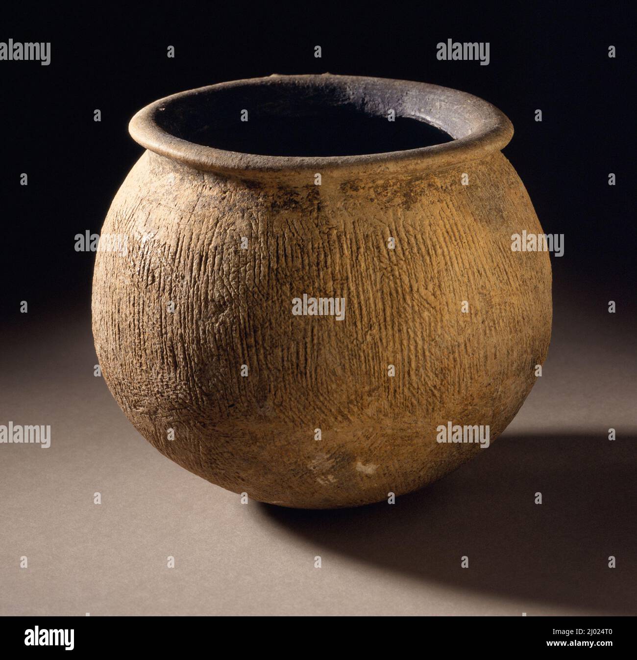 Urne. Thaïlande, culture de Ban Chiang, 4th-3rd Century B.C.. Ameublement; Accessoires. Faïence Banque D'Images