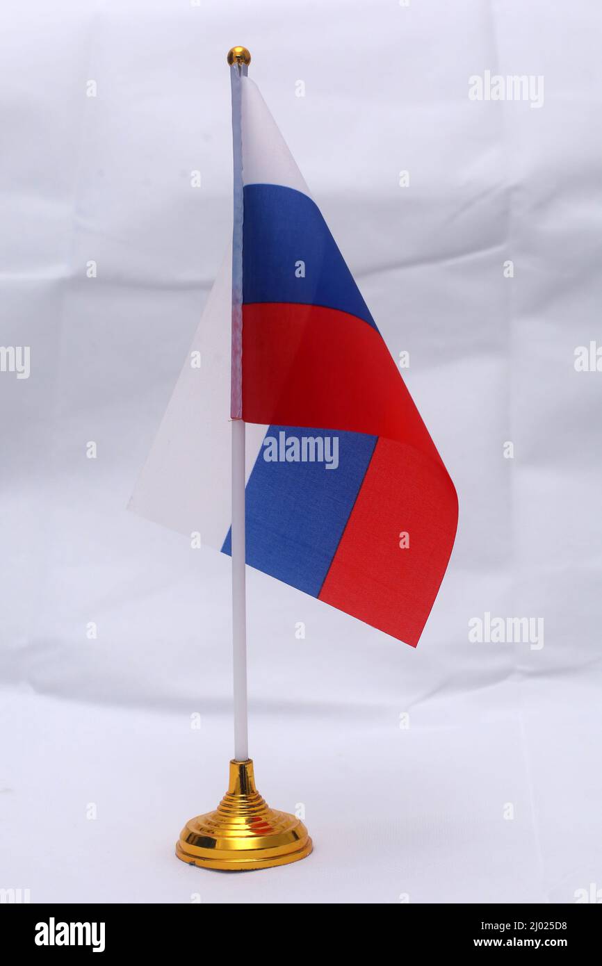 drapeau de la Russie Banque D'Images