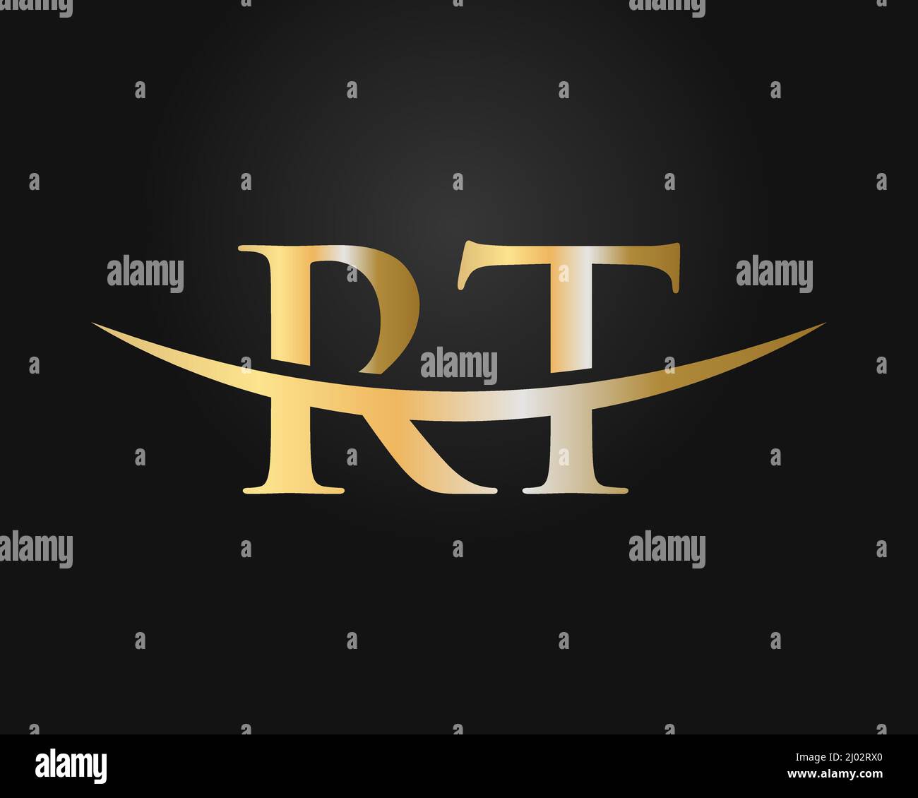 Original monogramme lettre RT logo Design Vector. Modèle de logo RT Illustration de Vecteur