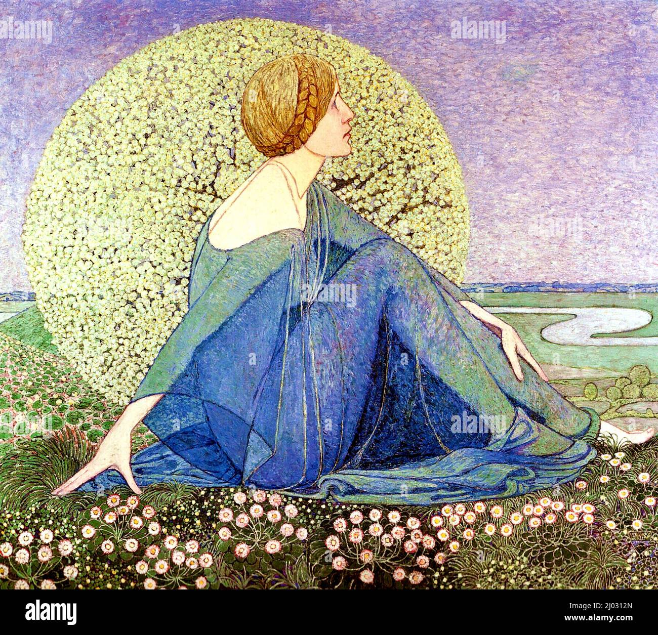 Heinrich Vogeler - The Aattend - Dreams Banque D'Images
