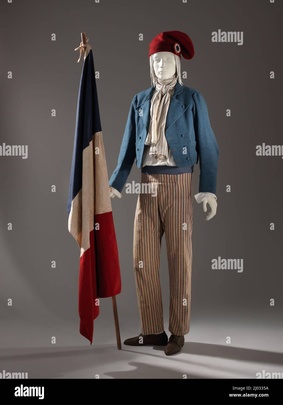 Veste Carmagnole. France, vers 1790. Costumes; vêtements d'extérieur. Laine  à tissage Uni, finition intégrale Photo Stock - Alamy