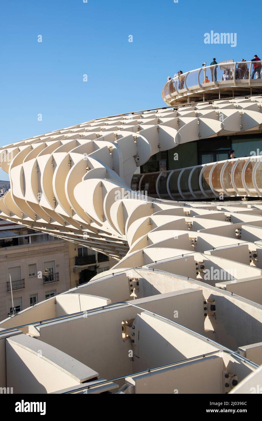 Le Metropol parasol (Las Setas de Sevilla) à Séville, Andalousie, Espagne, Europe Banque D'Images