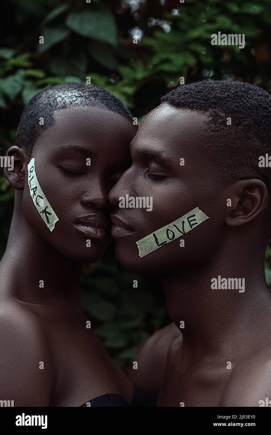 AMOUR NOIR Banque D'Images