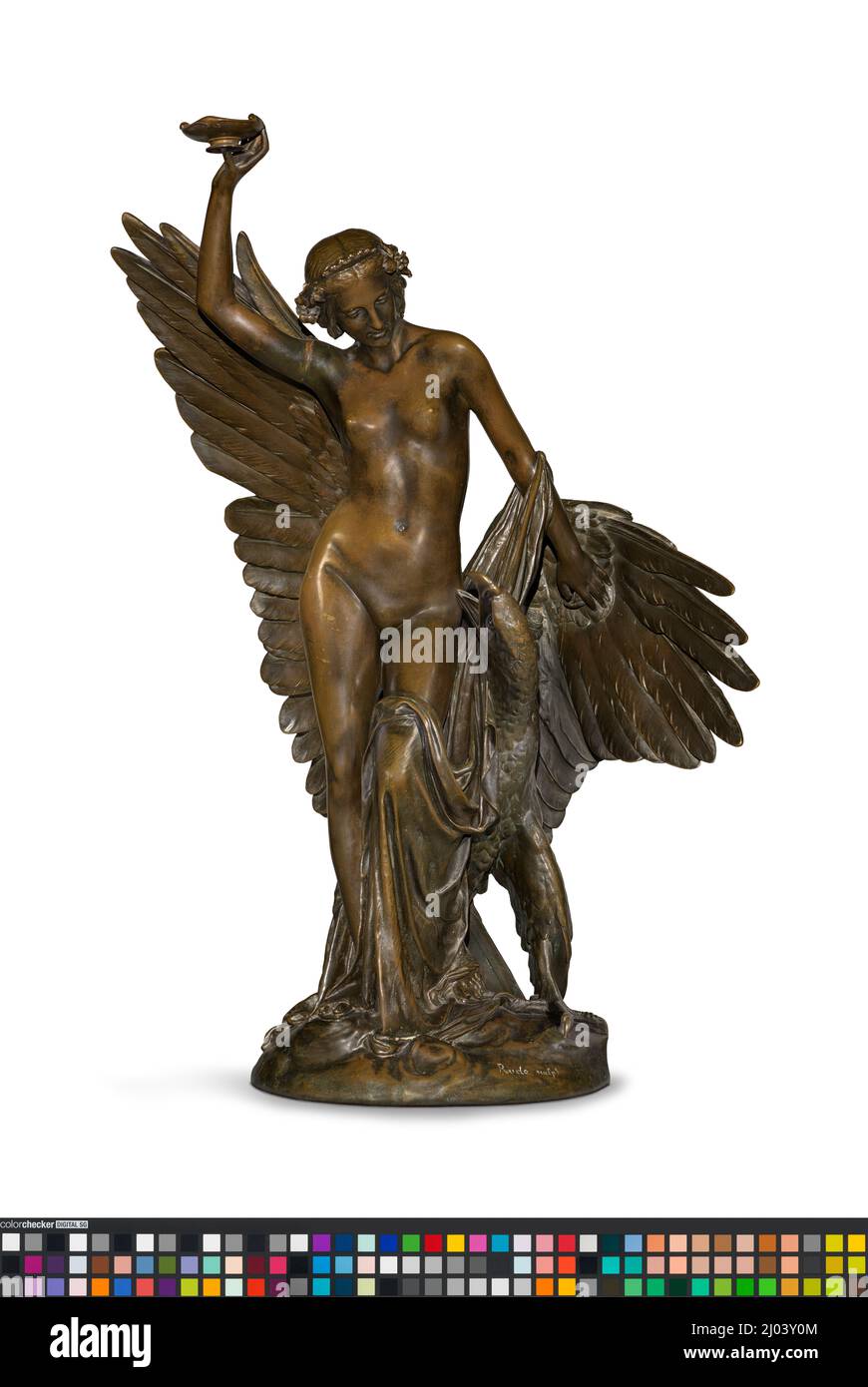 Hebe et l'Aigle de Jupiter. François rude (France, 1784-1855). France, vers 1853-1855. Sculpture. Bronze Banque D'Images