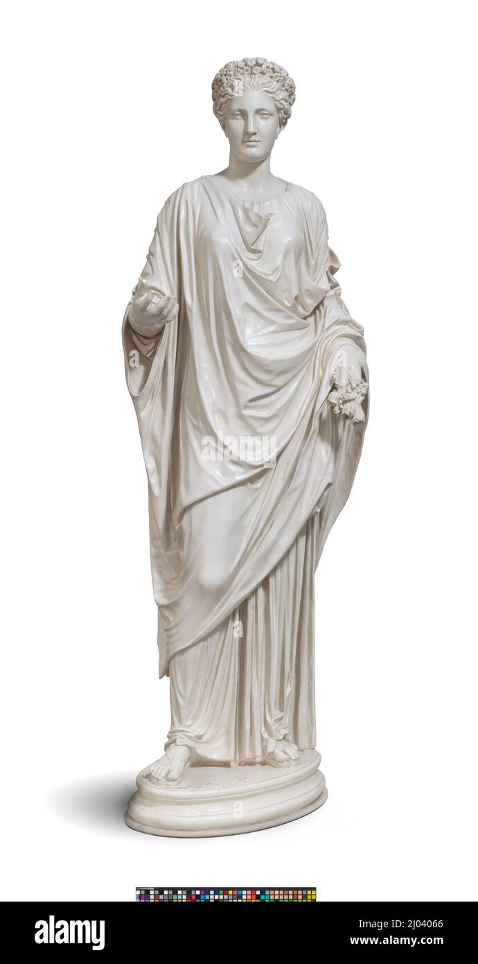 La « flore » du Capitole. John Cheere (Angleterre, 1709-1787). Angleterre, 1767. Sculpture. Plâtre peint Banque D'Images