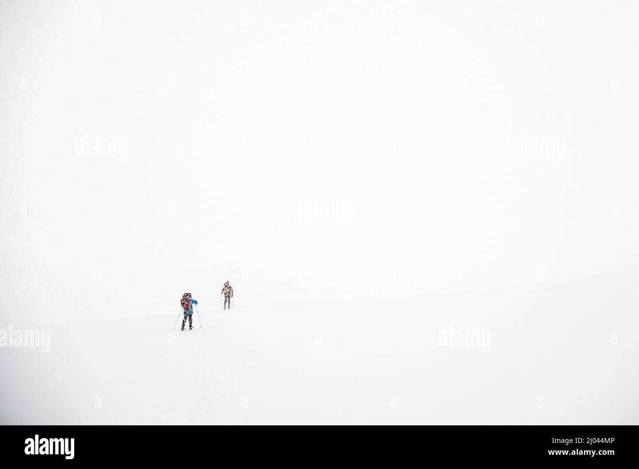 Refuge à refuge ski dans la région de Trollheim en Norvège en hiver Banque D'Images