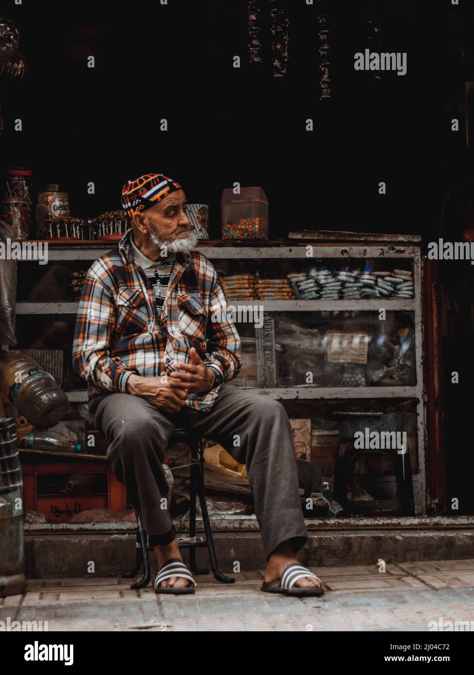 Ancien homme marocain Banque D'Images