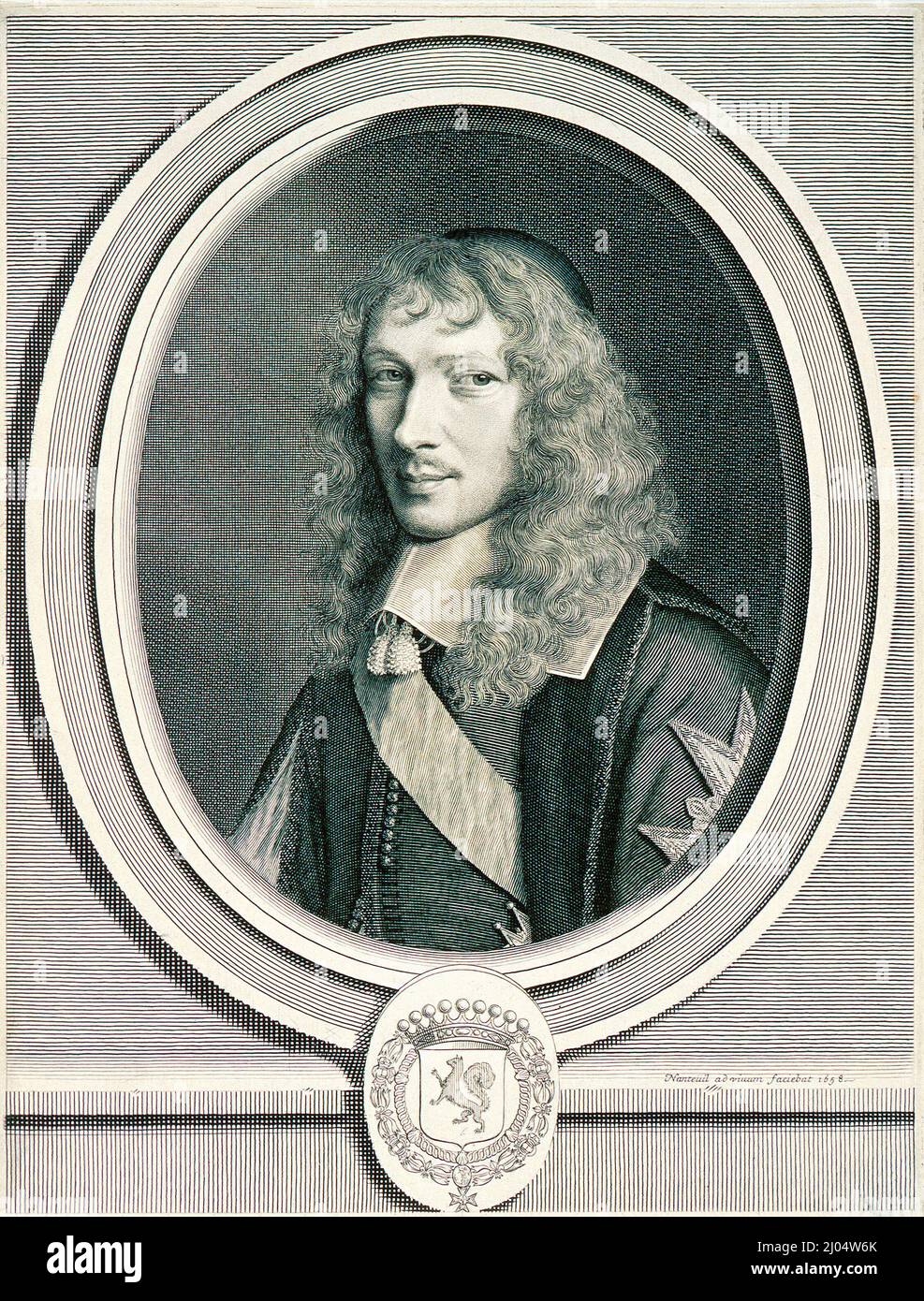 Basile Fouquet. Robert Nanteuil (France, Reims, 1623-1678). France, 1658. Gravures; gravures. Gravure Banque D'Images