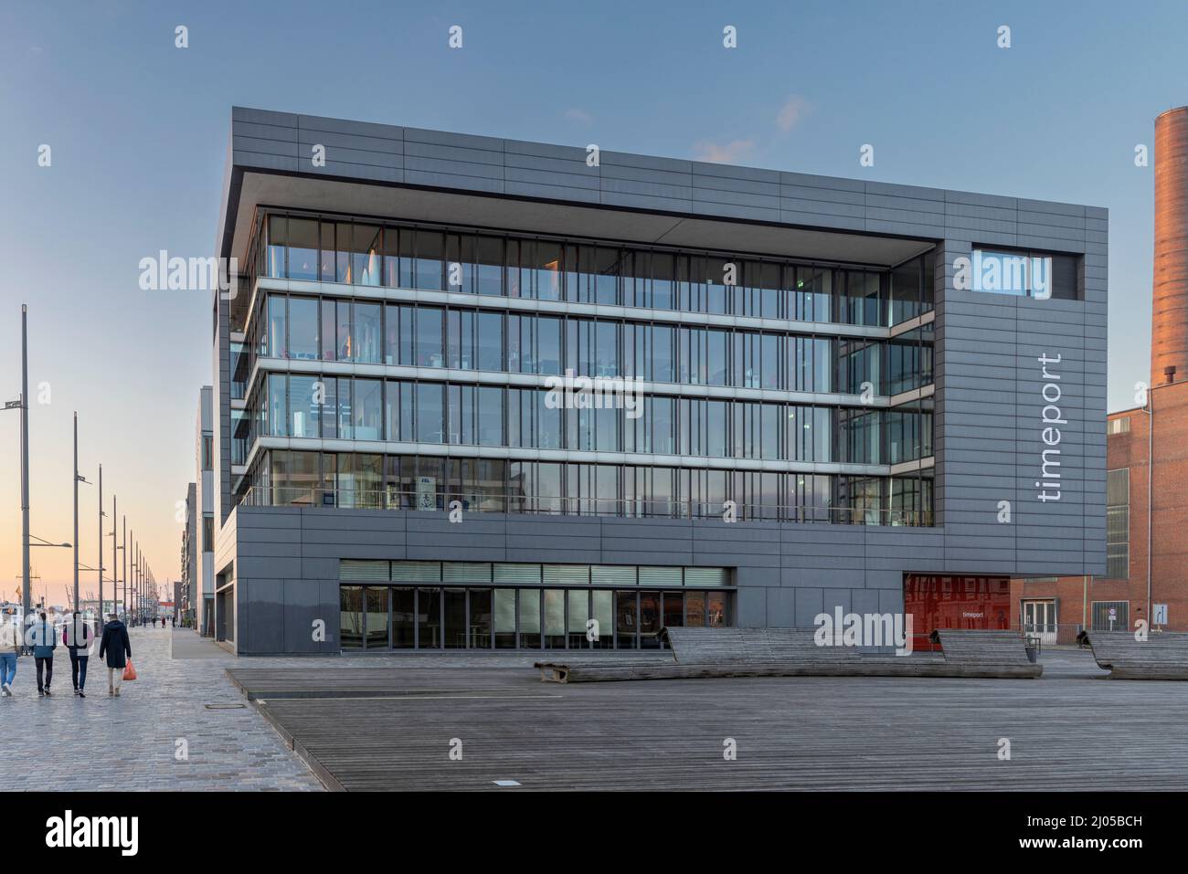 Bâtiments résidentiels modernes à Bremerhaven dans un nouveau quartier Banque D'Images