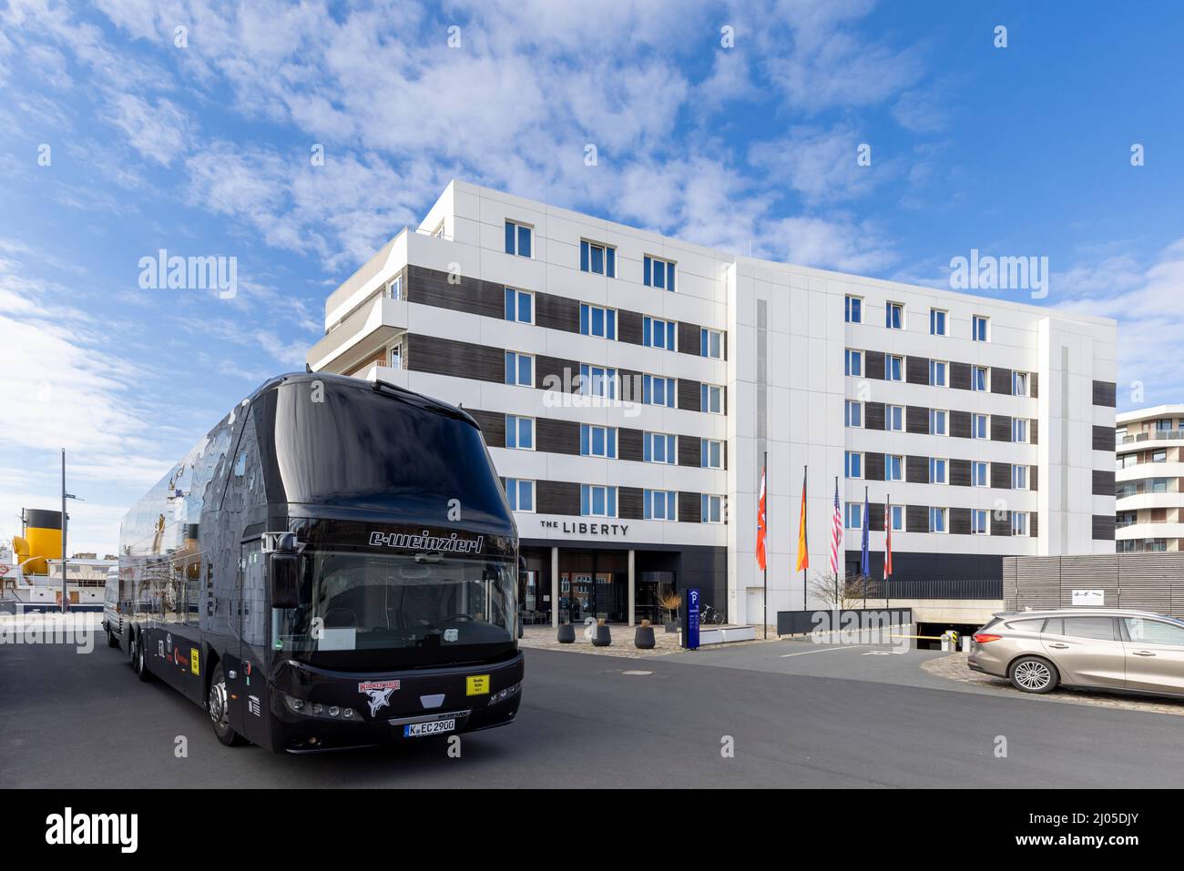 Bâtiments résidentiels modernes à Bremerhaven dans un nouveau quartier Banque D'Images