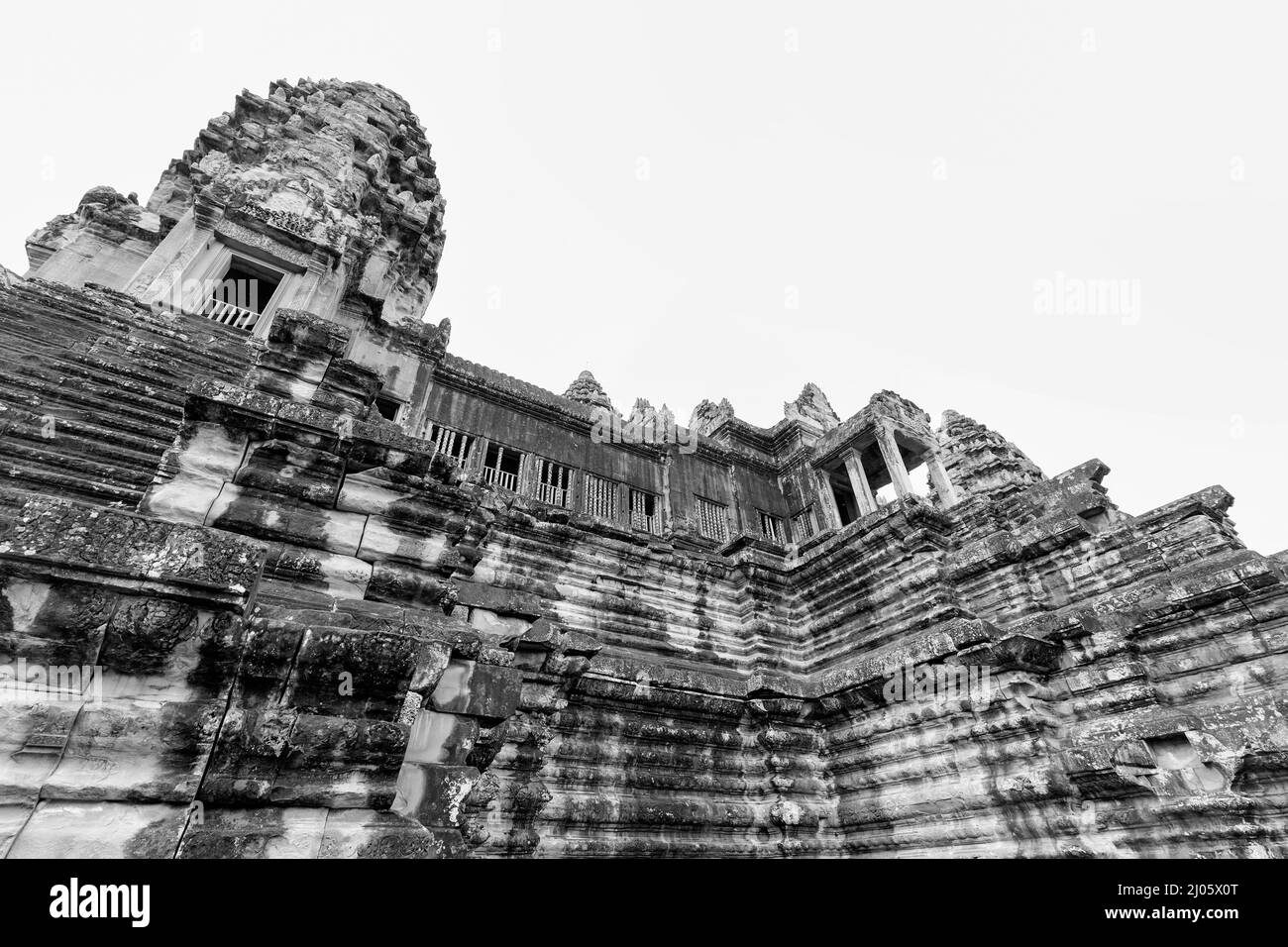 Merveilles architecturales au site du patrimoine de l'UNESCO Angkor Wat, Siem Reap, Cambodge. Banque D'Images