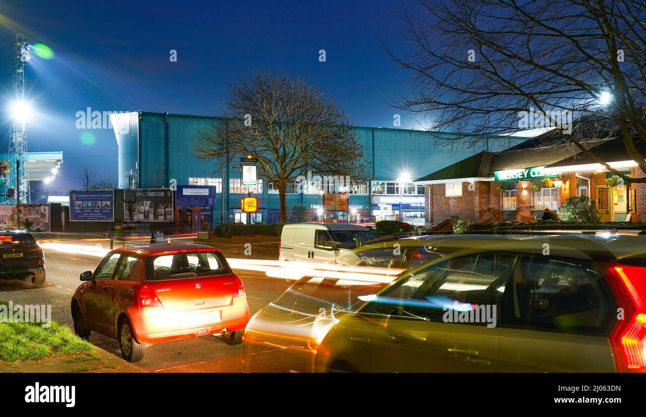 Le Mersey Clipper Pub, à côté du terrain de football de Tranmere Rovers, du parc de Prenton, de Birkenhead et du Wirral. Photo prise en mars 2022. Banque D'Images