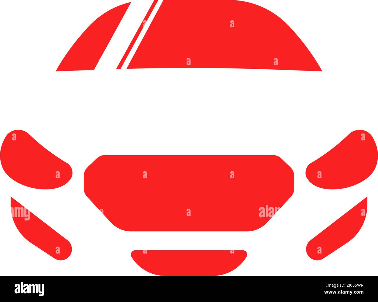 Illustration vectorielle du modèle d'icône de logo de voiture sport Illustration de Vecteur