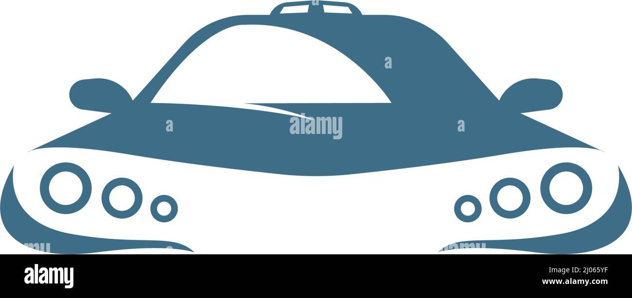 Illustration vectorielle du modèle d'icône de logo de voiture sport Illustration de Vecteur