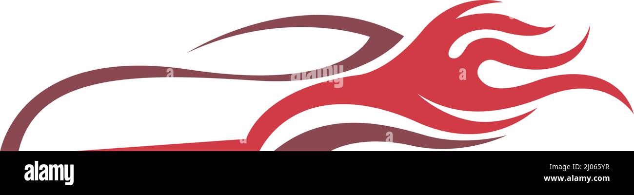 Illustration vectorielle du modèle d'icône de logo de voiture sport Illustration de Vecteur