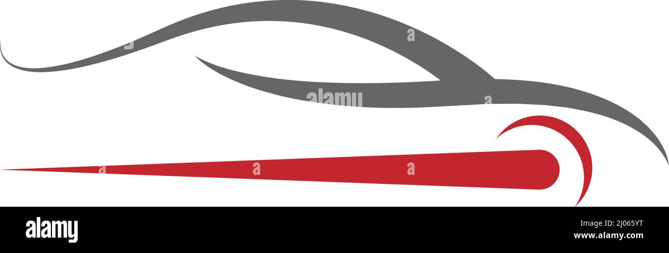 Illustration vectorielle du modèle d'icône de logo de voiture sport Illustration de Vecteur