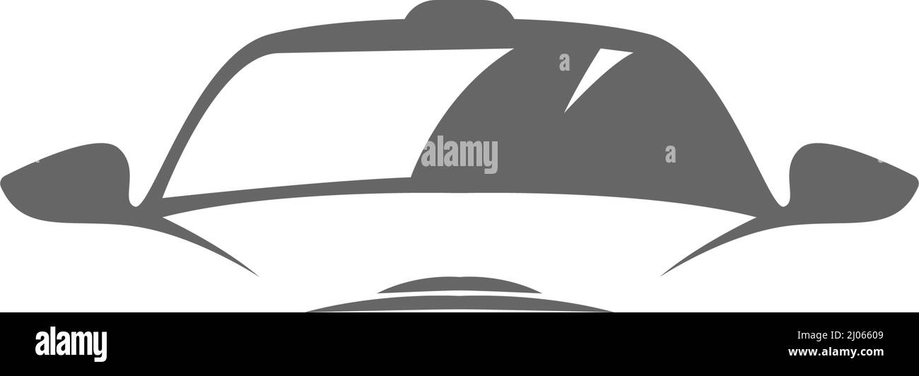 Illustration vectorielle du modèle d'icône de logo de voiture sport Illustration de Vecteur