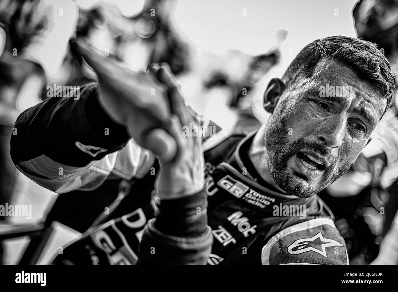 LOPEZ Jose Maria (arg), Toyota Gazoo Racing, Toyota GR010 - hybride, portrait pendant les 1000 miles de Sebring, 1st tour du Championnat du monde d'endurance FIA 2022 sur le circuit international de Sebring du 16 au 18 mars, à Sebring, Floride, Etats-Unis d'Amérique - photo François Flamand / DPPI Banque D'Images