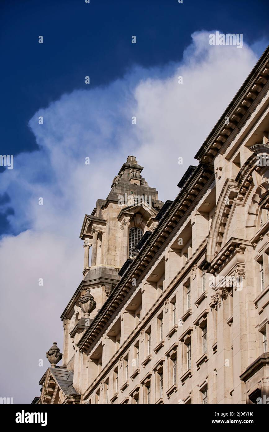 BRUNTWOOD PROPRIÉTÉ Portland Stone style édouardien baroque Manchester St James Building Grade II bâtiment classé Oxford Street. Banque D'Images