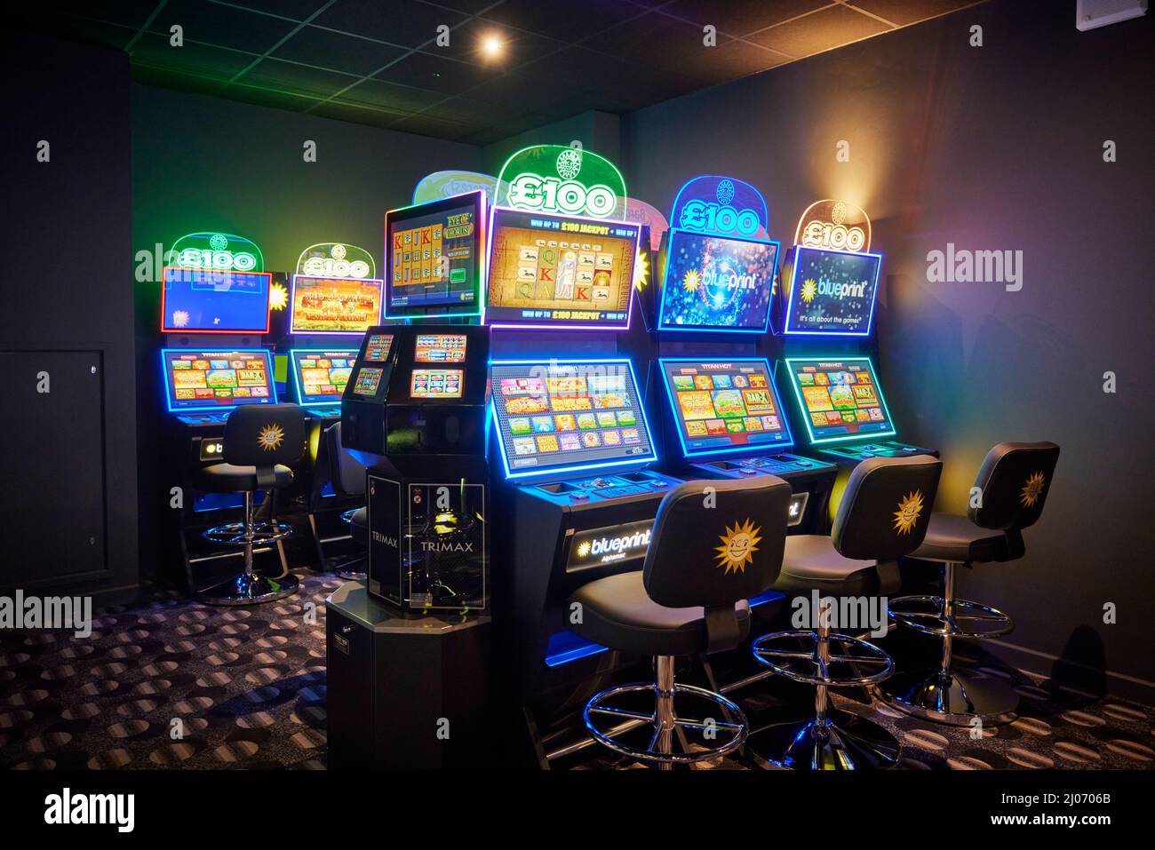 MERKUR Slots Warrington dans Cheshire. Banque D'Images