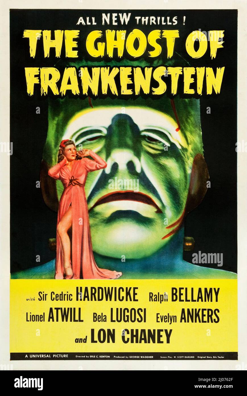 LON CHANEY JR. DANS LE FANTÔME DE FRANKENSTEIN (1942), RÉALISÉ PAR ERLE C. KENTON. Crédit : PHOTOS / Album UNIVERSEL Banque D'Images