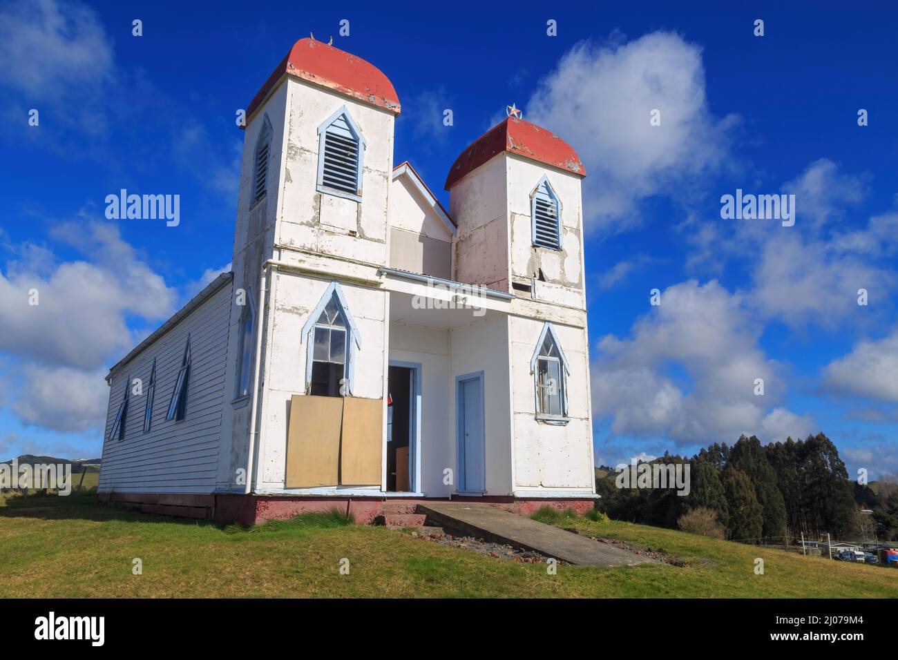 Le temple historique de Ratana à Raetihi, en Nouvelle-Zélande, Ratana est un mouvement religieux et politique maori Banque D'Images