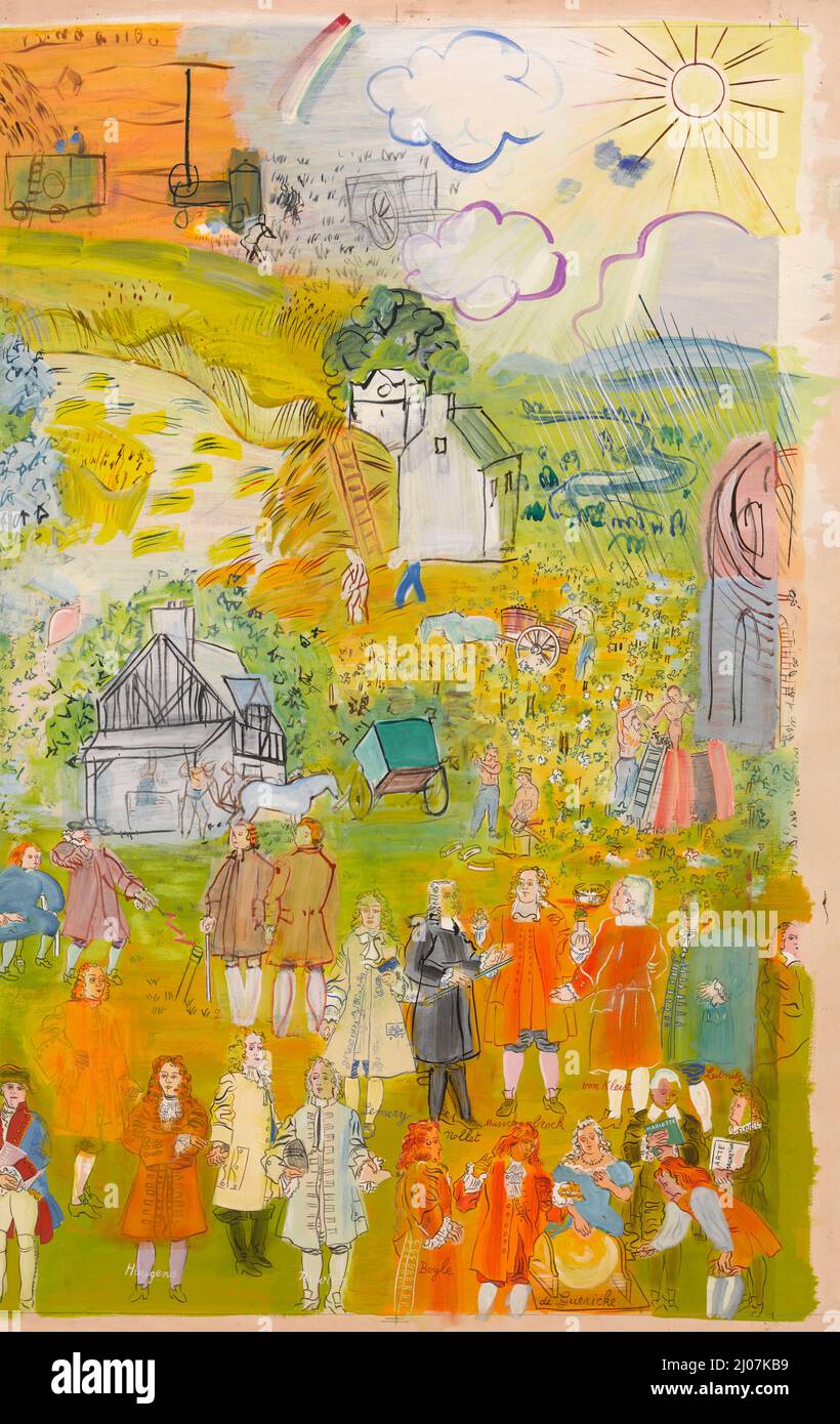 La Fée Electricité (Triptych, panneau latéral droit). Musée : Musée national d'art moderne, Centre Georges Pompidou, Paris. Auteur: RAOUL DUFY. Banque D'Images