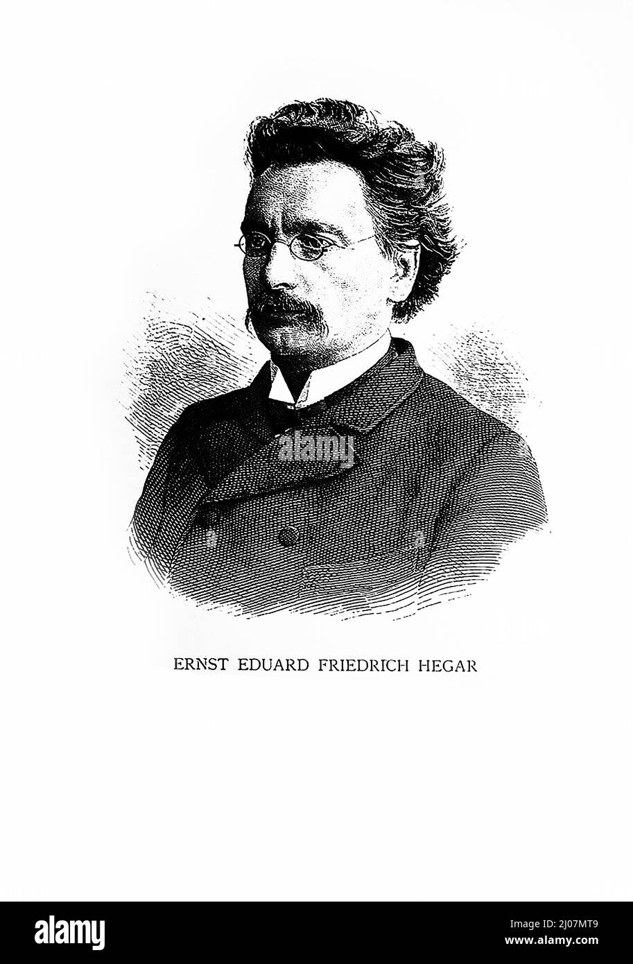 Portrait du violoniste et compositeur Friedrich Hegar (1841-1927). Musée : COLLECTION PRIVÉE. Auteur: ANONYME. Banque D'Images