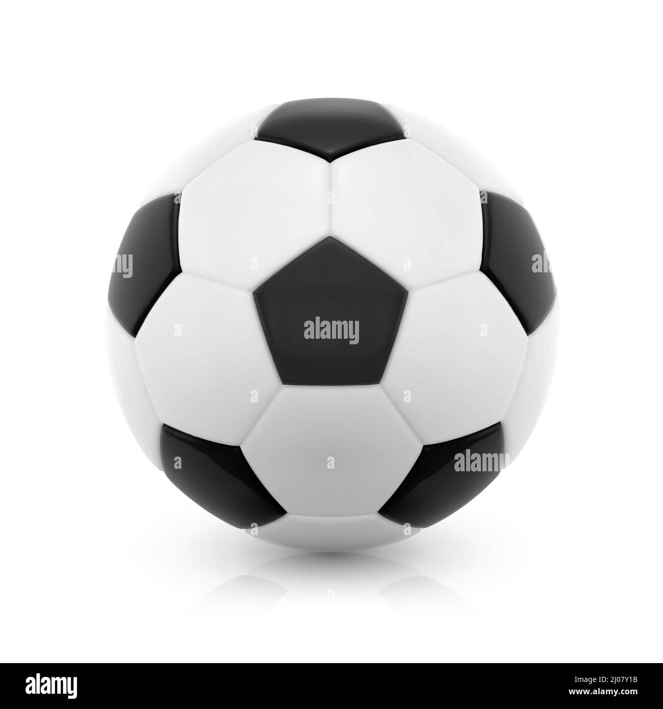 Illustration vectorielle de ballon de football isolée sur fond blanc. Illustration de Vecteur