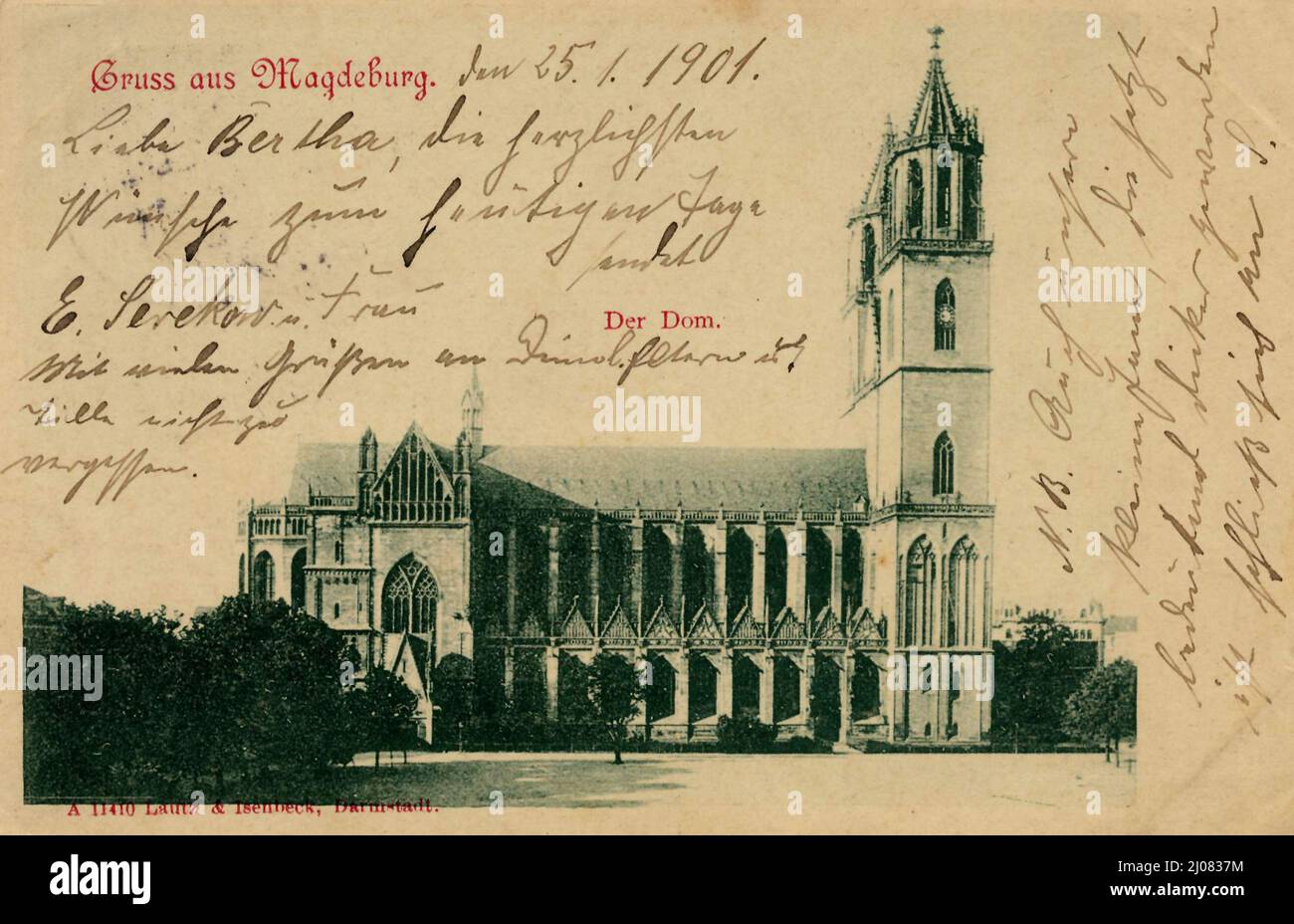 Magdeburg, Sachsen-Anhalt, Deutschland, Ansicht um ca 1910, digitale Reproduktion einer historischen Postkarte, domaine public, aus der damaligen Zeit, genaues Datum unbekannt Banque D'Images