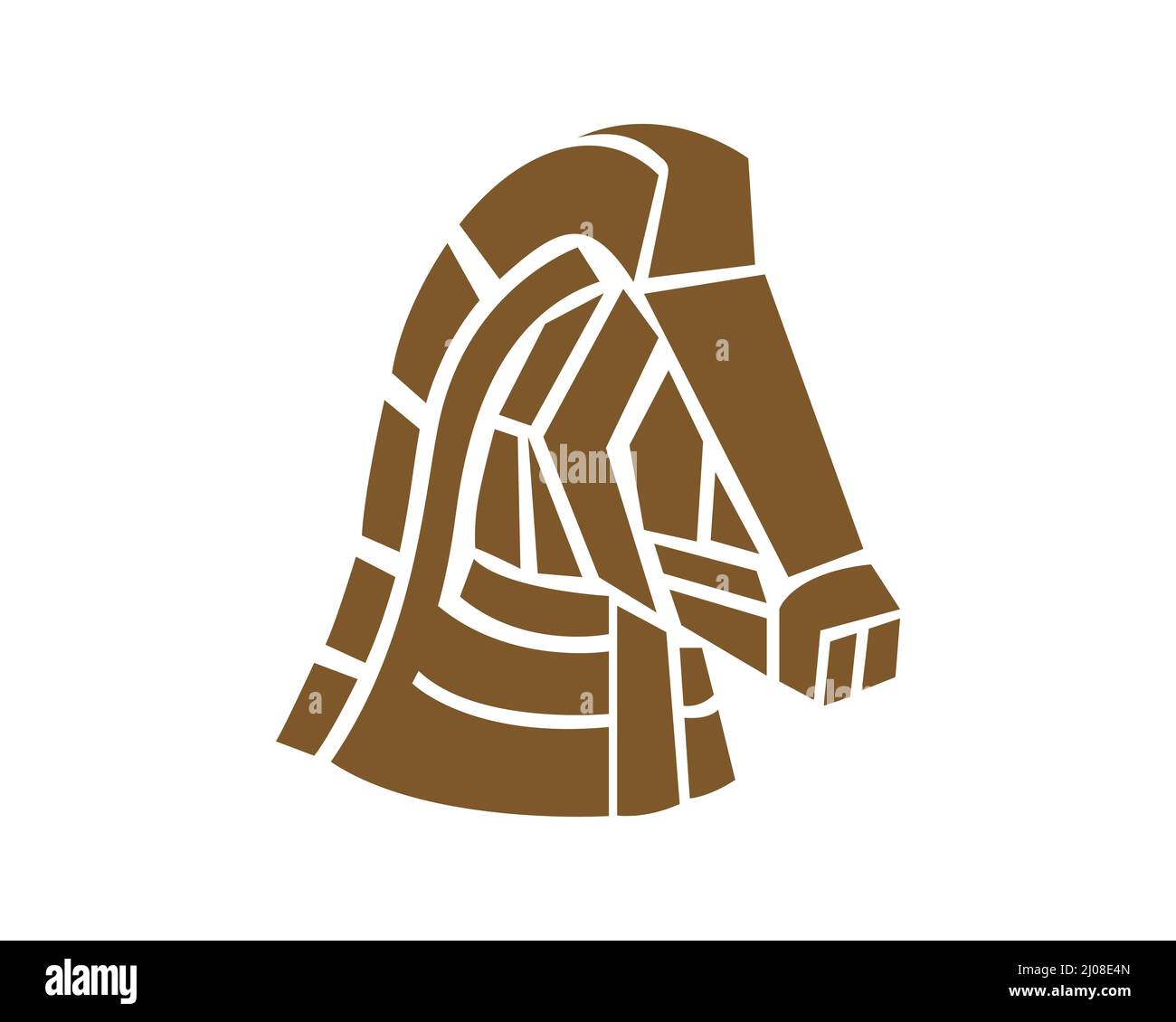 Illustration du symbole cheval de Troie Illustration de Vecteur