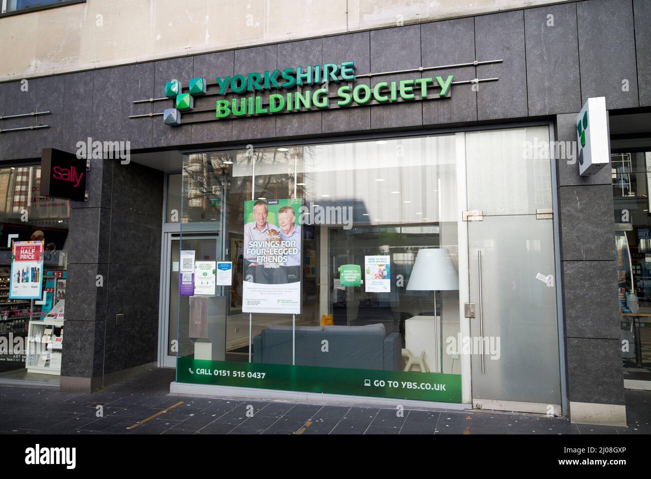 yorkshire building society branch centre-ville liverpool, angleterre, royaume-uni Banque D'Images