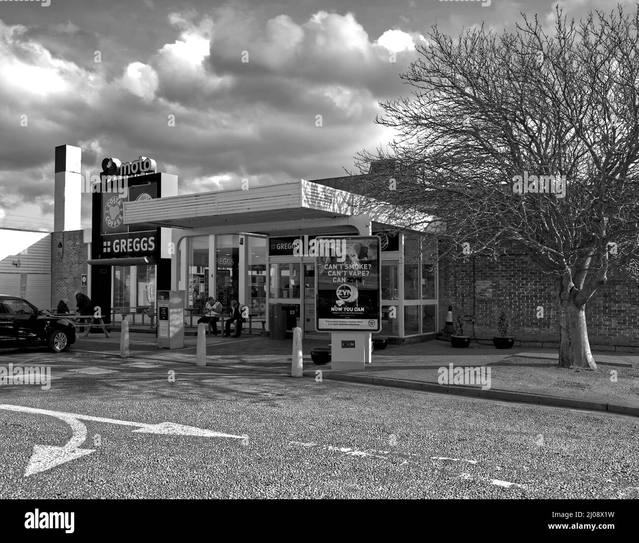 Washington MOTO Motorway Service Station sur le A1(M) dans le comté de Durham, Angleterre Royaume-Uni Banque D'Images