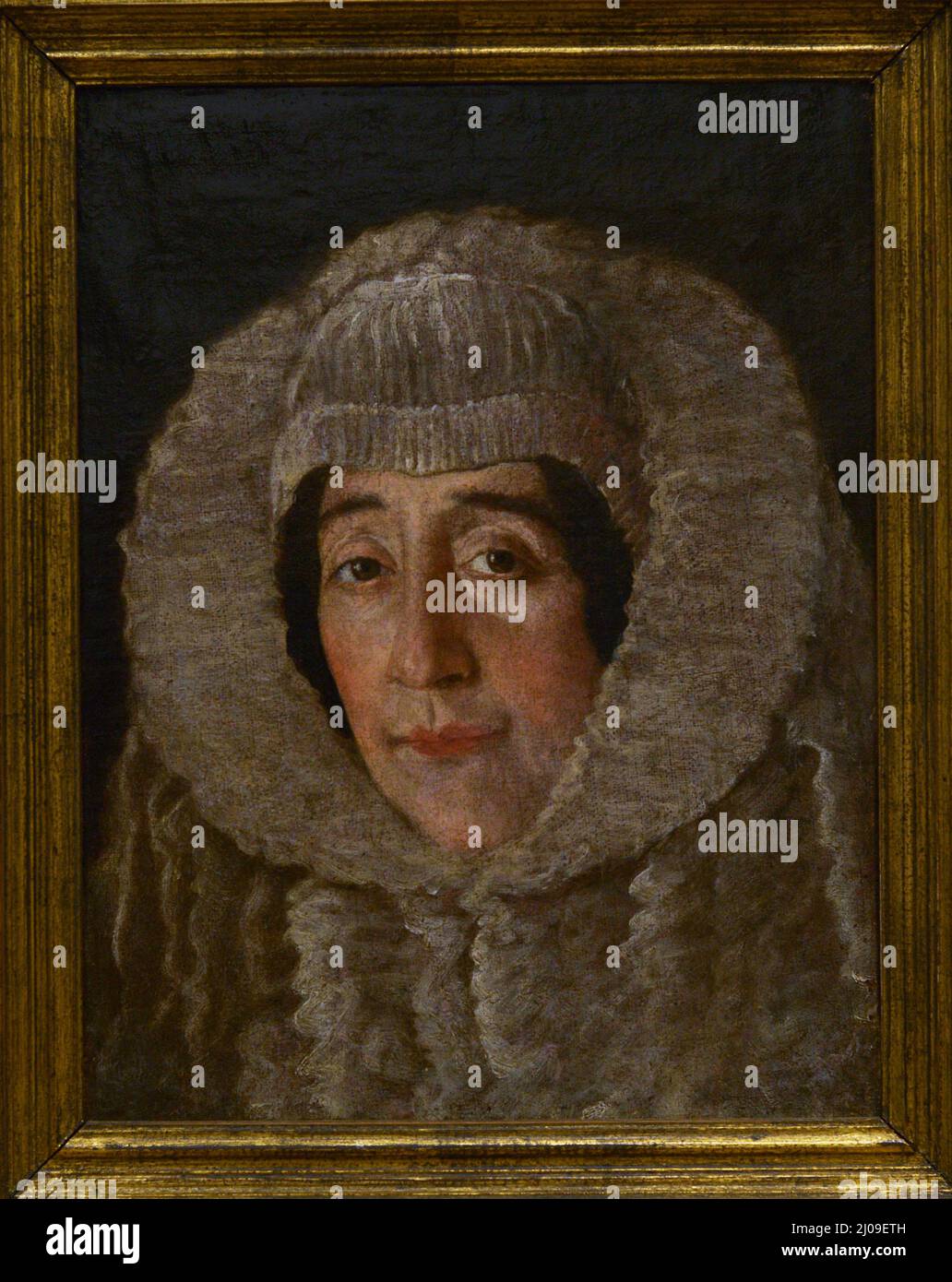 Domingo Vieira (c. 1600-1678 ?). Peintre portugais, appelé O Escuro (actif de 1627 à 1678). Portrait de Dona Isabel de Moura, 1630-1640. Huile sur toile. Musée national d'Art ancien Lisbonne, Portugal. Banque D'Images